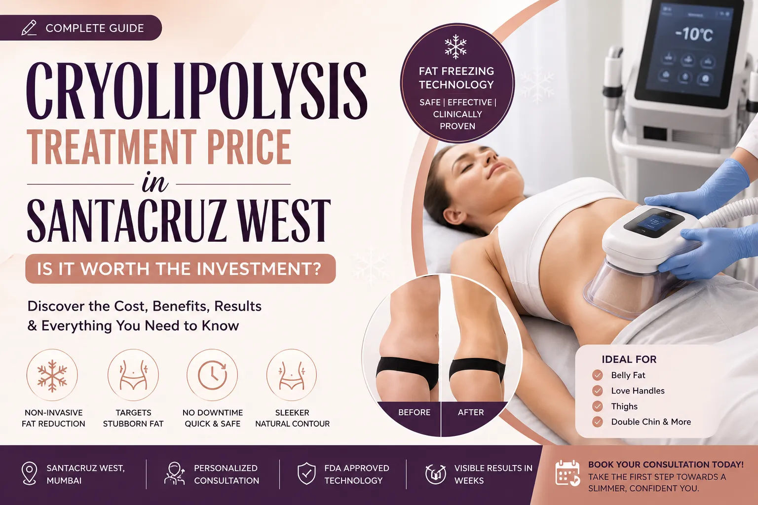 Read more about the article Cryolipolysis Treatment Price in Santacruz West: Is It Worth the Investment?